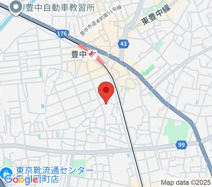 ショパンピアノ音楽院の地図