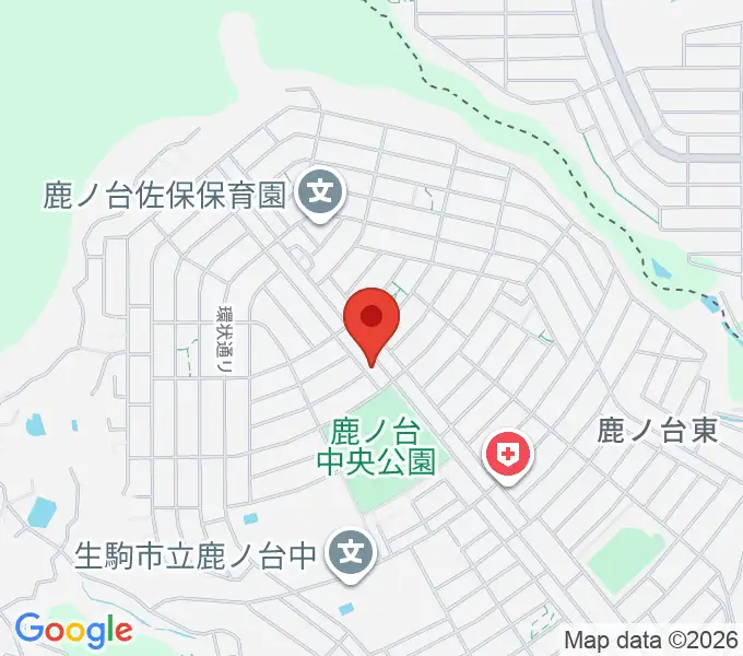 はせドラムスクールの地図