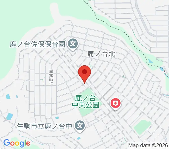 はせドラムスクールの地図