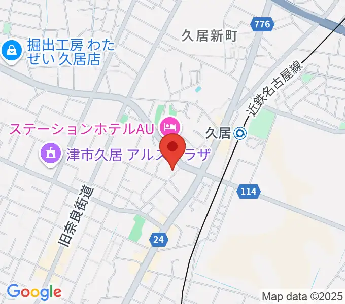 フミヤ楽器の地図