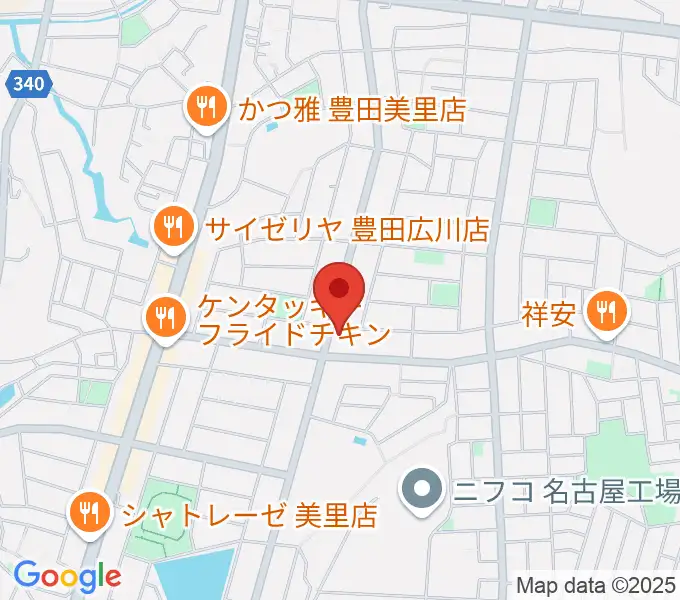 豊田ミュージックアカデミーの地図
