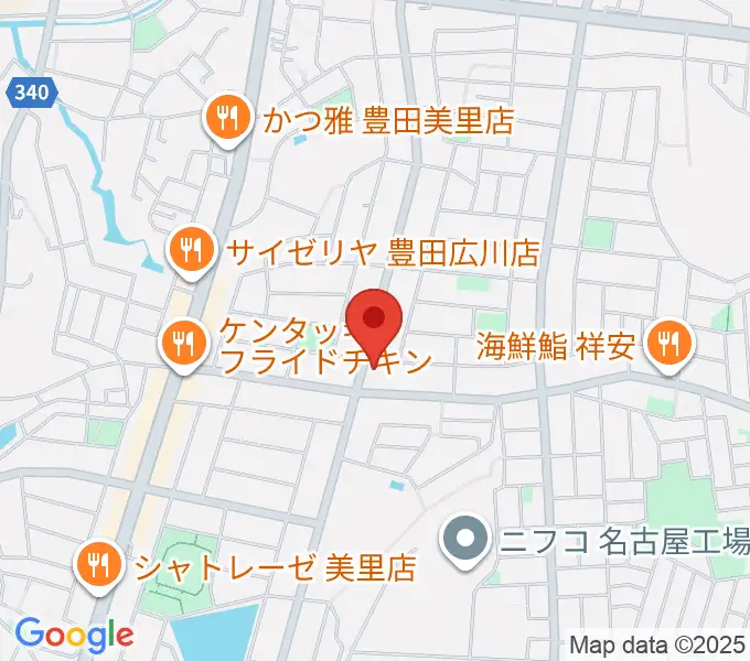 豊田ミュージックアカデミーの地図