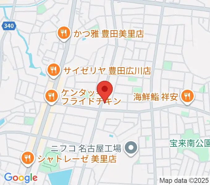 豊田ミュージックアカデミーの地図