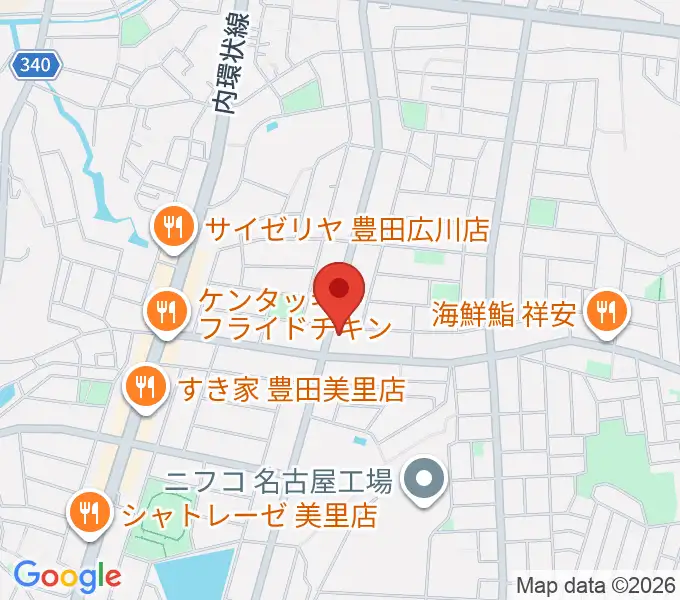 豊田ミュージックアカデミーの地図