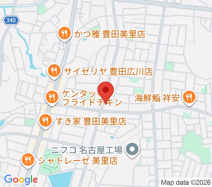 豊田ミュージックアカデミーの地図