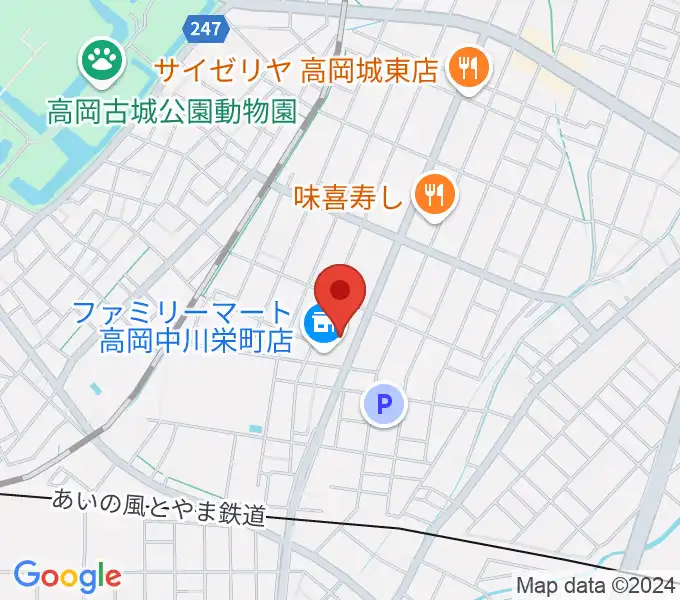 クリス音楽院の地図