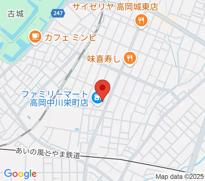 クリス音楽院の地図