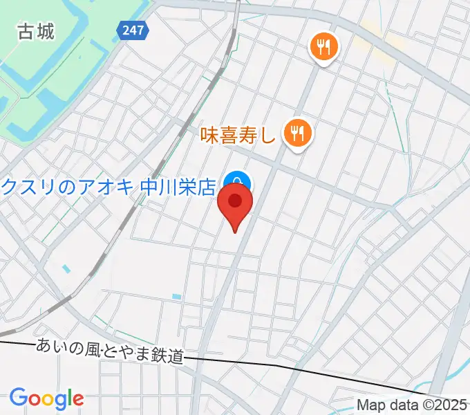 クリス音楽院の地図