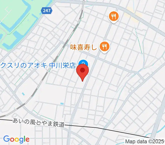 クリス音楽院の地図