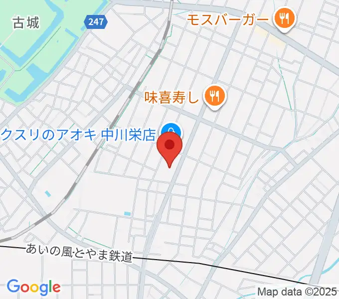 クリス音楽院の地図