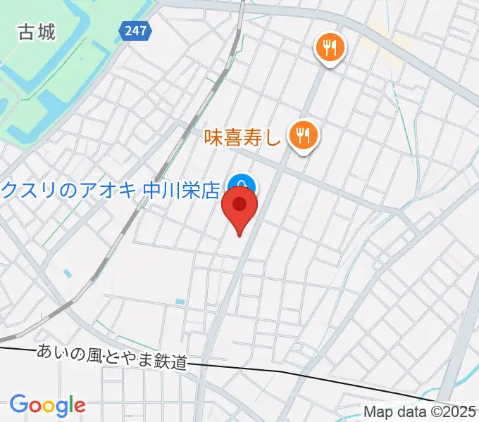 クリス音楽院の地図