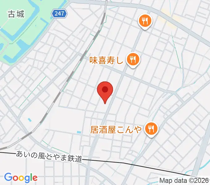 クリス音楽院の地図
