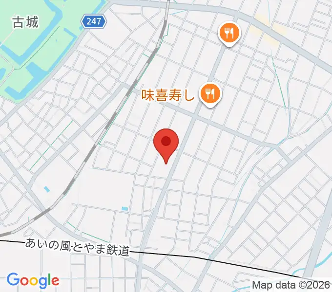 クリス音楽院の地図
