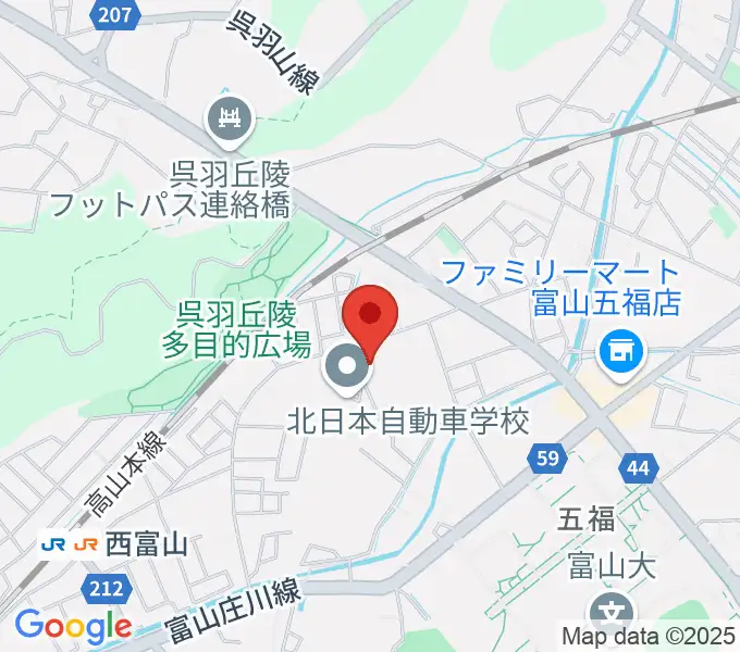 四十谷ギター学院の地図