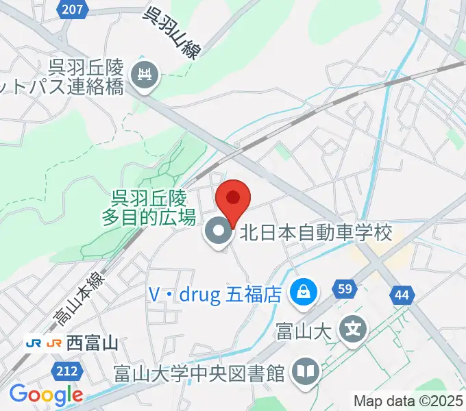四十谷ギター学院の地図