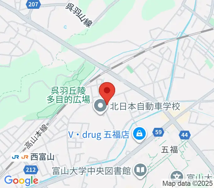 四十谷ギター学院の地図