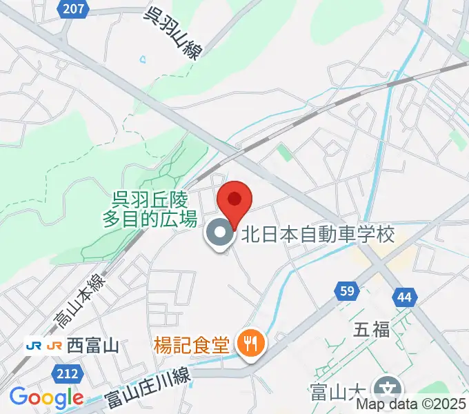四十谷ギター学院の地図