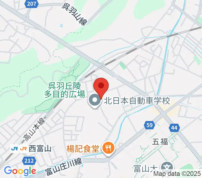 四十谷ギター学院の地図