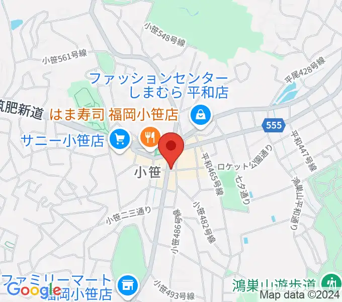 トンボーイミュージックの地図