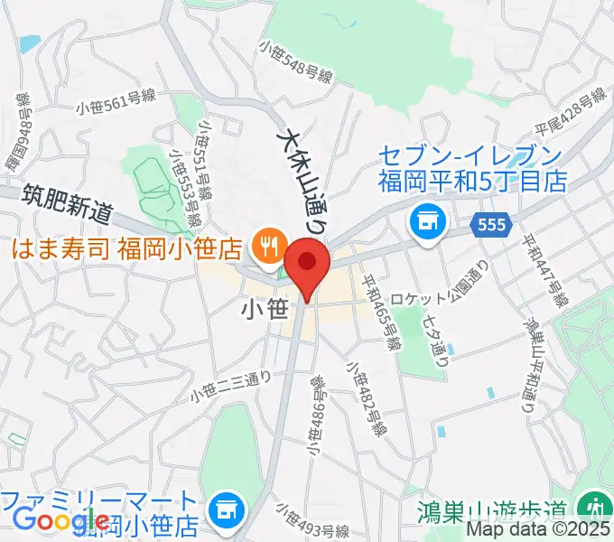 トンボーイミュージックの地図