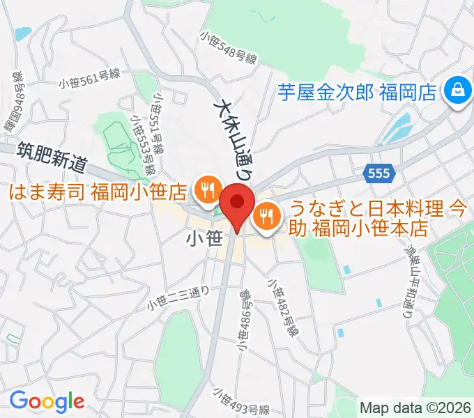 トンボーイミュージックの地図