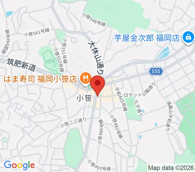 トンボーイミュージックの地図