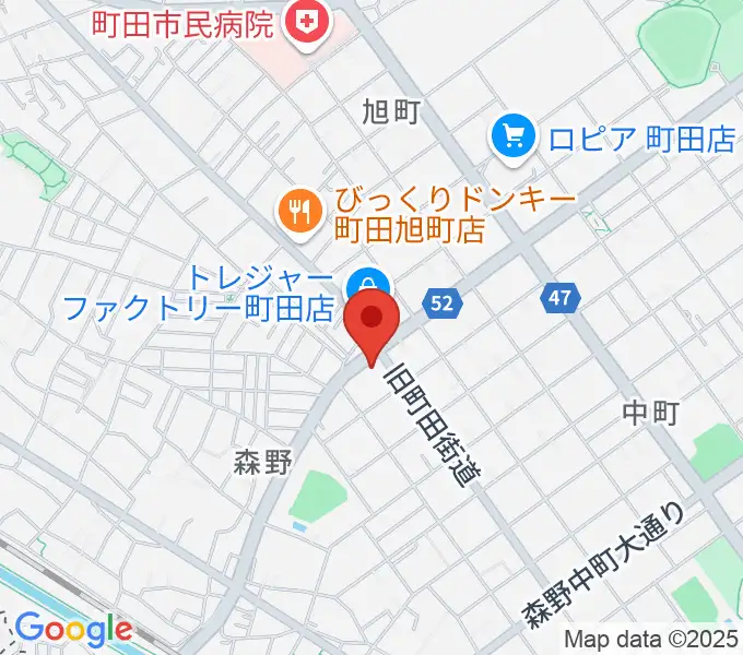 モダンギターセミナーの地図