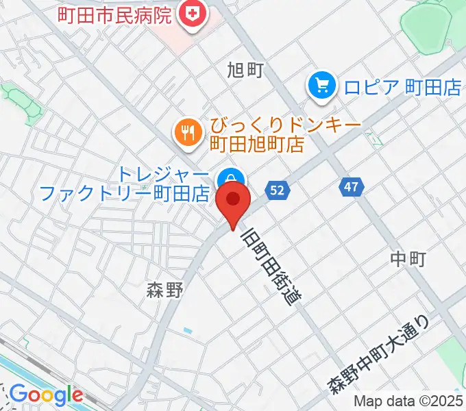 モダンギターセミナーの地図