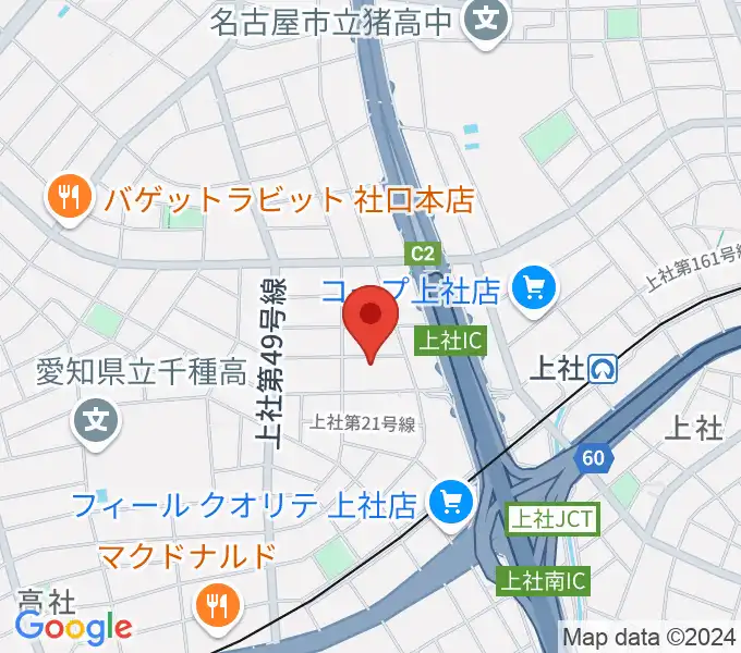 キューミュージックラボの地図