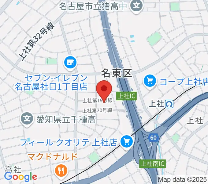 キューミュージックラボの地図