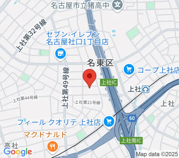 キューミュージックラボの地図