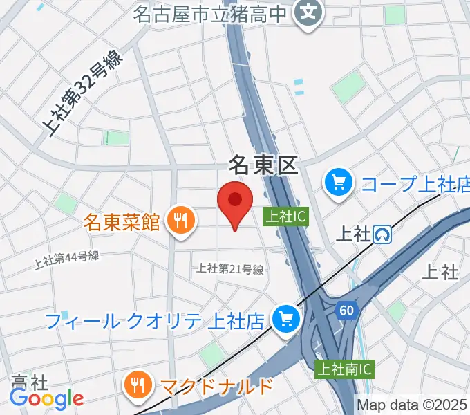 キューミュージックラボの地図