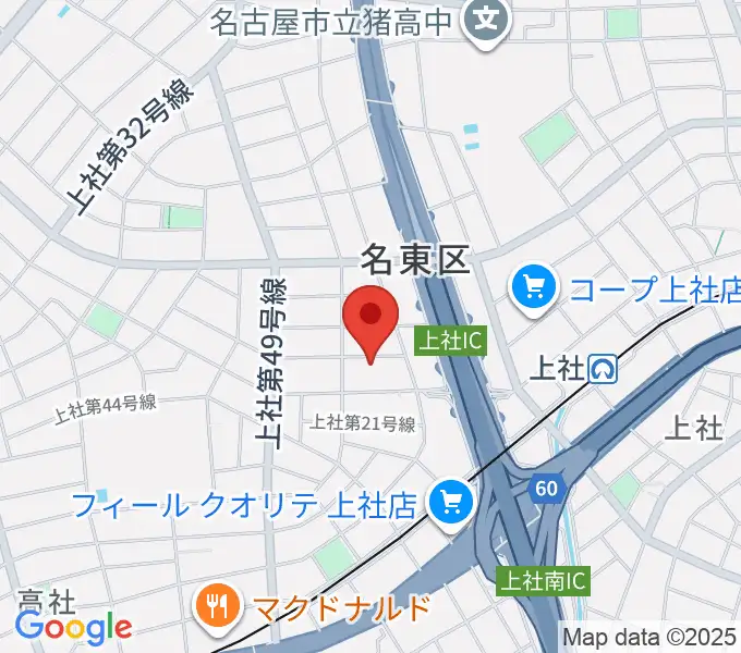 キューミュージックラボの地図