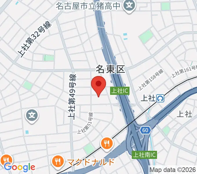 キューミュージックラボの地図