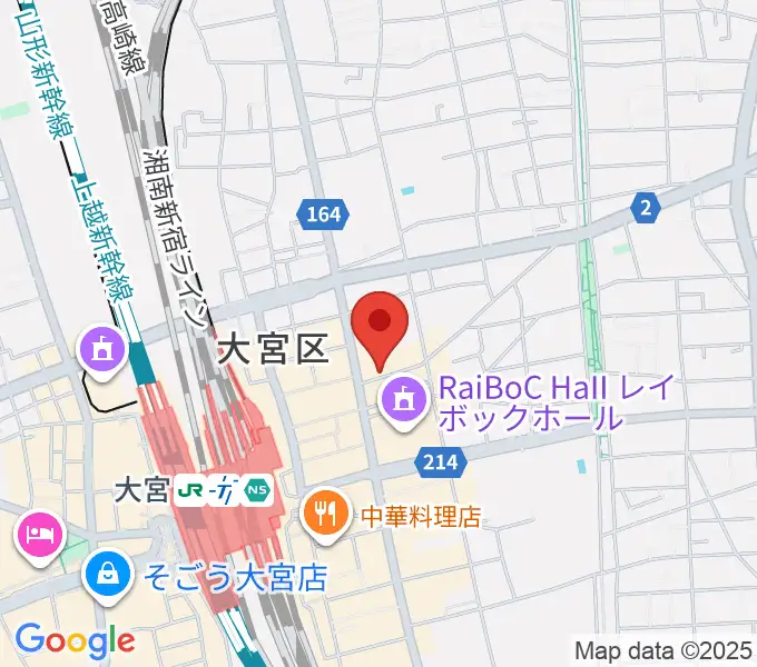小島ギタースクールの地図