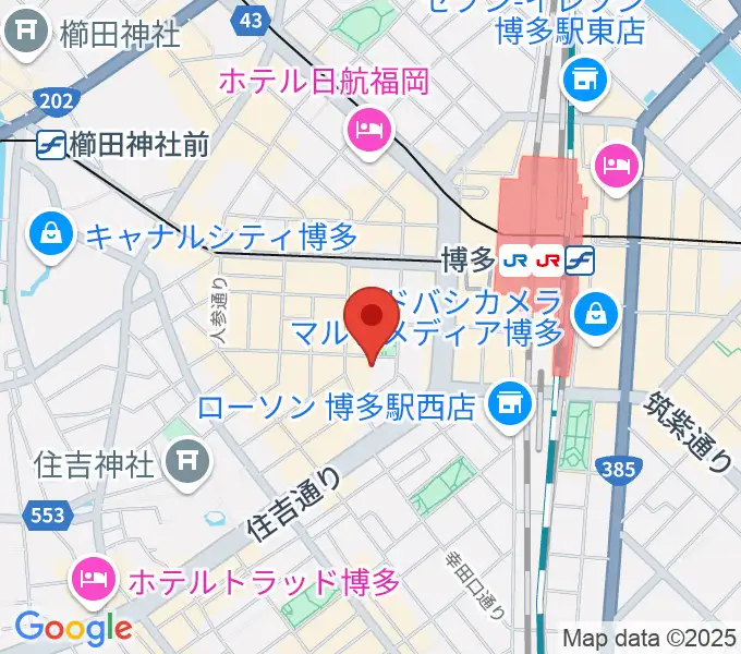 専門学校 九州ビジュアルアーツの地図