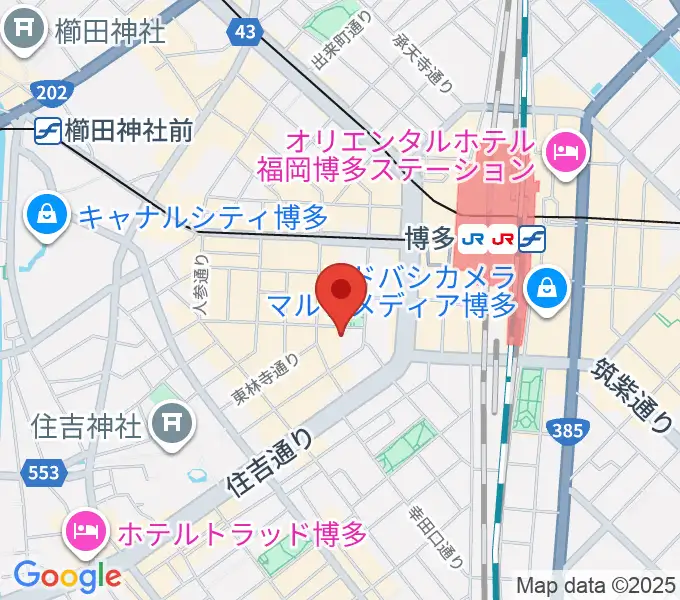 専門学校 九州ビジュアルアーツの地図