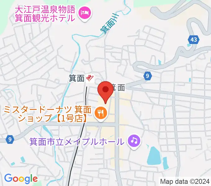 ミュージックドリーム音楽教室の地図