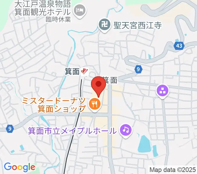 ミュージックドリーム音楽教室の地図