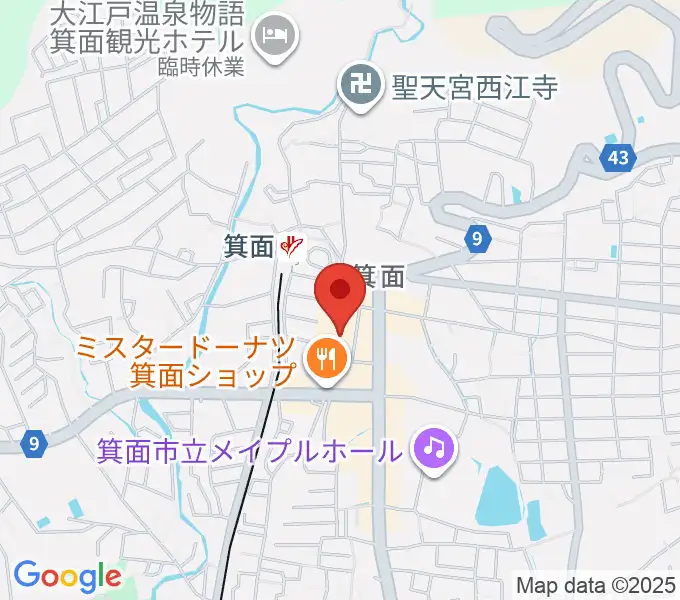 ミュージックドリーム音楽教室の地図