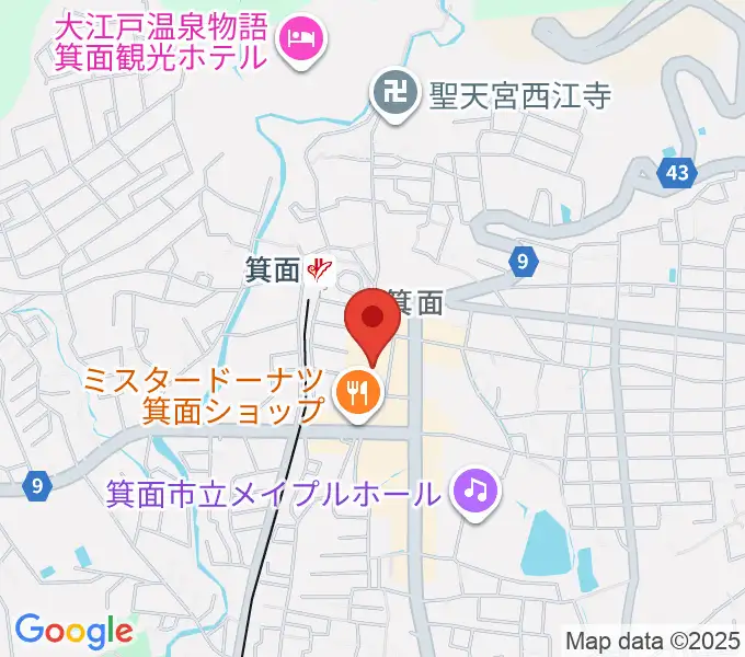 ミュージックドリーム音楽教室の地図