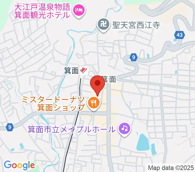 ミュージックドリーム音楽教室の地図