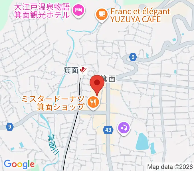 ミュージックドリーム音楽教室の地図