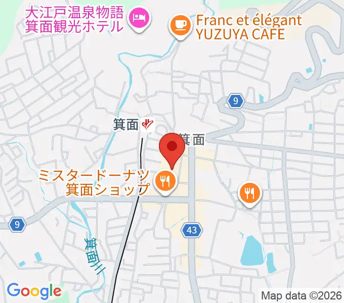 ミュージックドリーム音楽教室の地図