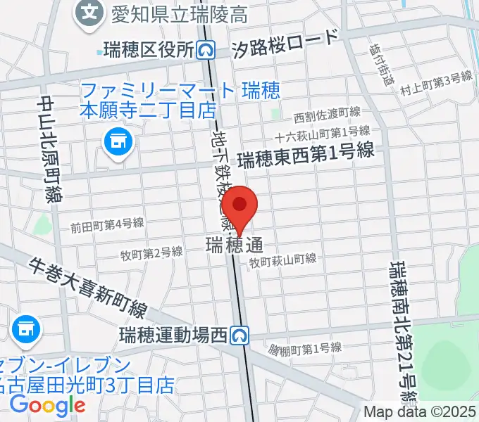 コンピュータミュージックスクールリカレンスの地図