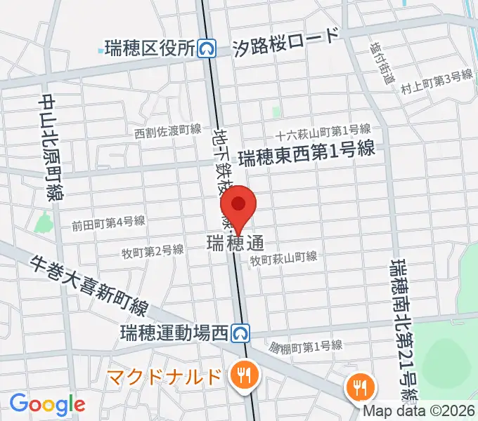 DTMスクールCMSリカレンスの地図
