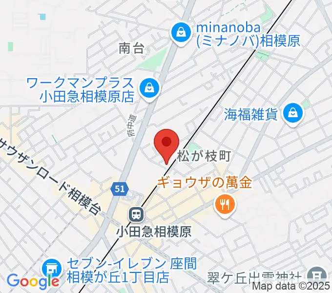 エンゼルミュージックの地図