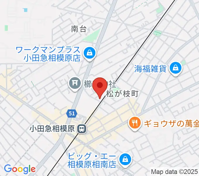 エンゼルミュージックの地図