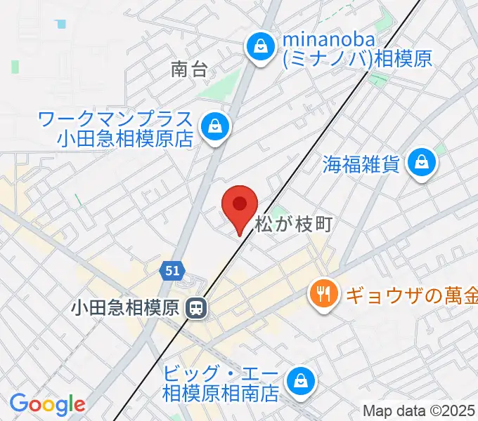 エンゼルミュージックの地図