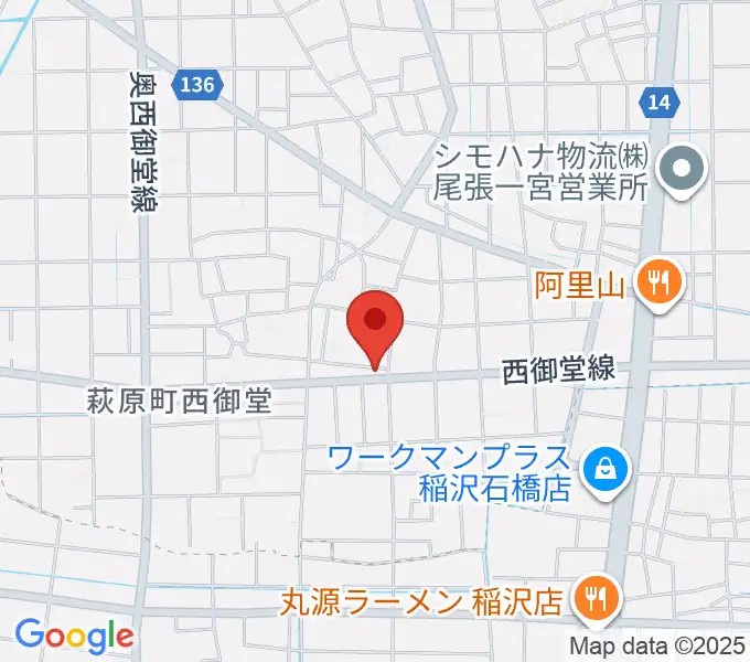 つむぎ音楽教室の地図